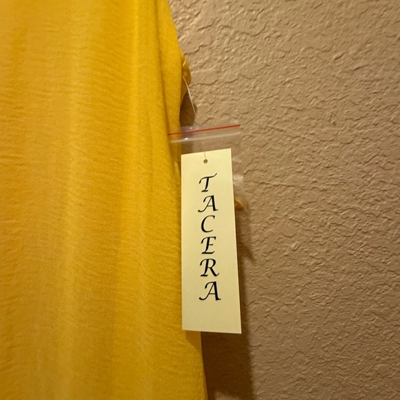 NEW with Tag Tacera Yellow Midi Sleeveless Dress - Picture 5 of 11